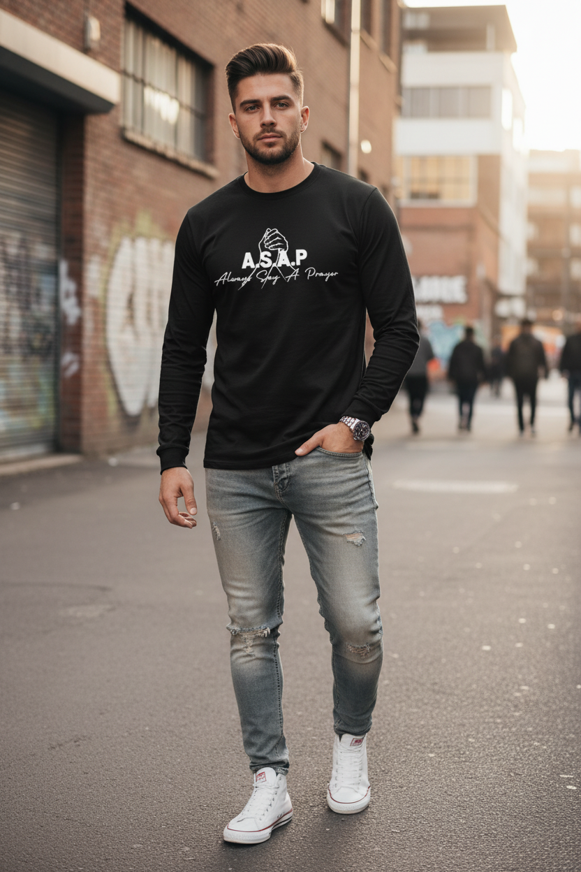 A.S.A.P Black Long Sleeve - Male