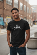 A.S.A.P Black Tee Model - Center Chest