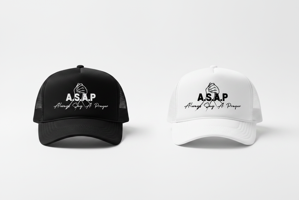 A.S.A.P Duo Trucker Hats - Black & White