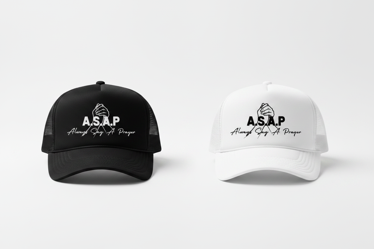 A.S.A.P Duo Trucker Hats - Black & White