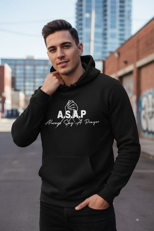 Black Hoodie - Model