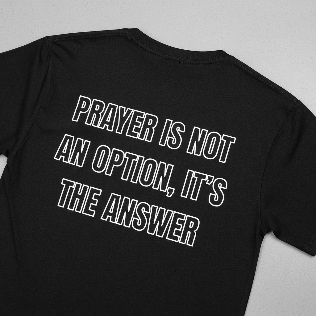 Black Tee Back Detail