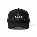 Black Trucker Hat - Front