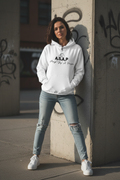 White Hoodie - Female Model