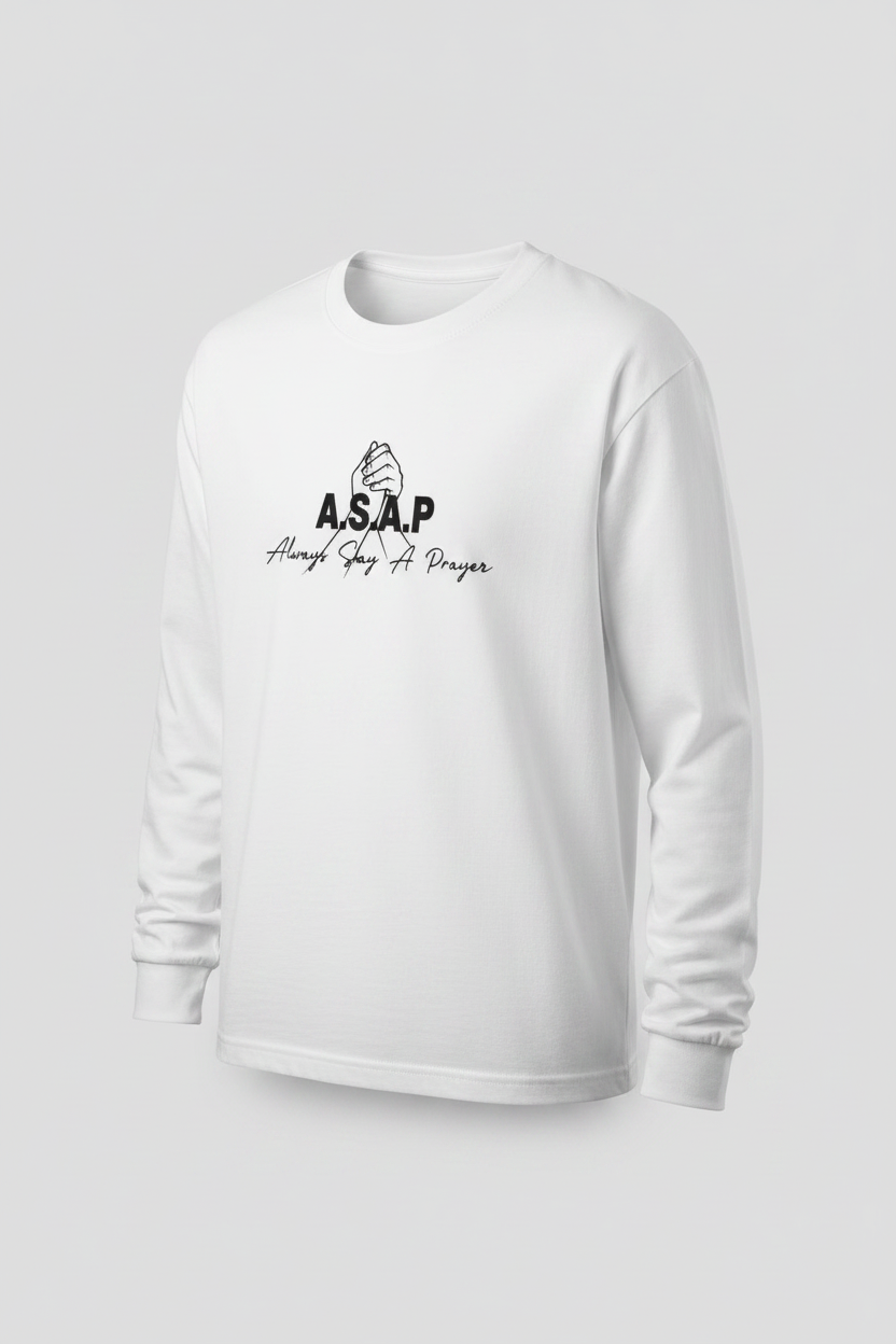 White Long Sleeve - Side