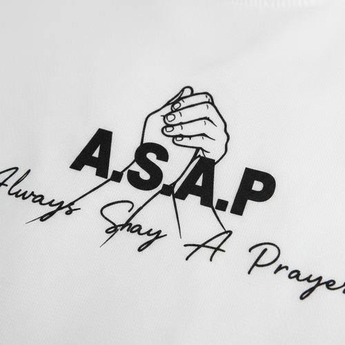 White Tee Front Detail